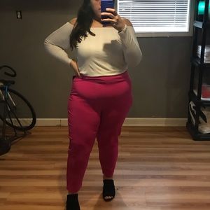 Forever 21 plus size hot pink pants